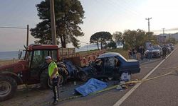 Ordu’da otomobil park halindeki traktöre çarptı: 1 ölü