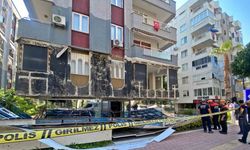 Özel laboratuvarın dış cephe kaplamaları çöktü, ortalık savaş alanına döndü