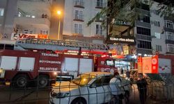 Restoran bacasında çıkan yangını itfaiye ekipleri söndürdü