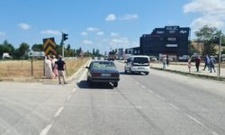 Samsun Alaçam’da 15 dakika arayla iki kaza kamerada