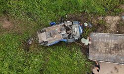 Şile’de ormanlık alana uçan otomobil kaldırıldı