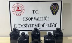 Sinop’ta 30 litre etil alkol ele geçirildi