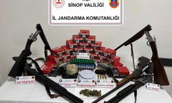 Sinop’ta uyuşturucu ve silah operasyonu