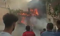 Tek katlı evde çıkan yangın mahalleliyi korkuttu