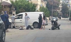 Bursa'da ticari araca çarpan motosiklet sürücüsü yaralandı