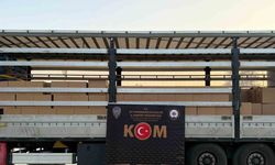 Tırda 4 milyon 300 bin adet bandrolsüz boş makaron ele geçirildi