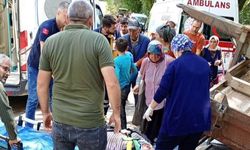 Traktör devrildi: 3’ü ağır 6 yaralı