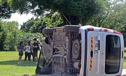 Yan yatan aracı gören 112’yi aradı, ekipler anne ve kızının sıyrık dahi almadığını görünce şaşkınlık yaşadı
