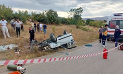 Takla atan otomobildeki sürücüden acı haber
