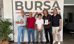 Altan Gördüm ve Haluk Çetin'den Bursa Saati'ne ziyaret