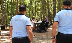 Bursa'da zabıta orman yangınlarına karşı vatandaşları uyardı