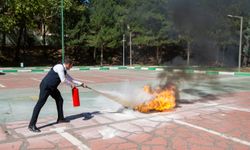 BURFAŞ görevlileri yangına hazır!