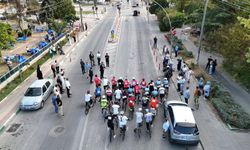 Bursa'da festival kapsamında bisiklet yarışı nefes kesti