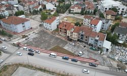 İnegöl'de 43 araçlık otopark yapımında sona gelindi