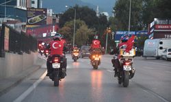 Bursa'da motosikletli kortej herkesi coşturdu