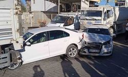 Adıyaman’da, 4 araç bir birine girdi