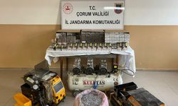 Alaca’da kaçak sigara imalathanesine jandarma baskını