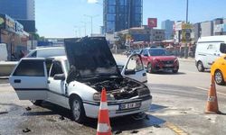 Ankara’da araç yangını paniğe neden oldu