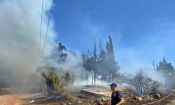 Antalya’da yaşlı kadını sinir krizine sokan yangın