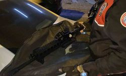 Araç bagajında bulunan tüfeğe el konuldu