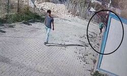 Arkadaşı nöbet tuttu, kendisi camdan girdiği konteynerden 30 saniye içerisinde laptop çaldı