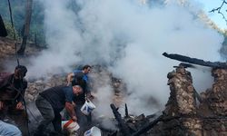 Artvin Yusufeli’de yangın: Ev, ahır ve samanlık kül oldu