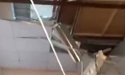 Asma tavan kısmen çöktü, 1 kişi yaralandı