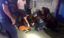 Ayağı mazgala sıkışan vatandaş kurtarıldı