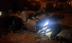 Batman’da otomobil şarampole yuvarlandı: 1 yaralı