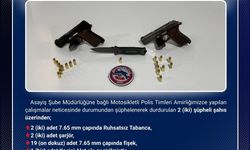 Bingöl’de 2 ruhsatsız tabanca ele geçirildi