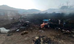 Burdur’da çıkan yangında 2 bin 500 saman balyası kül oldu