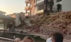 Bursa’da yeni sitenin istinat duvarı böyle çöktü