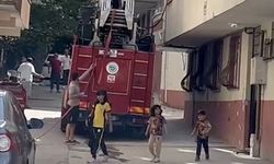 Çamaşır makinesinden çıkan yangına itfaiye müdahale etti