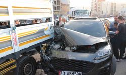 Cizre’de maddi hasarlı zincirleme kaza