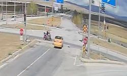 Çorum’da ticari taksi ile üç tekerlekli motosiklet çarpıştı: 1 yaralı