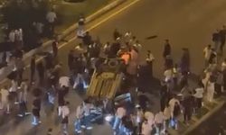 Diyarbakır’da araçların çarpıştığı kazada otomobil ters döndü: 3 yaralı