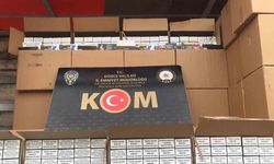 Düzce’de 4 milyon 700 bin kaçak makaron ele geçirildi