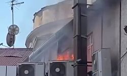 Elazığ’da çatı yangını