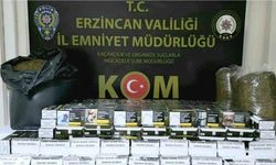 Erzincan’da 50 bin dal makaron, 25 kilo tütün ele geçirildi