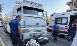 Gazipaşa’da tanker ile motosiklet çarpıştı: Anne ve 2 çocuğu yaralandı