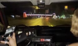 Gençlerin tehlikeli eğlencesi kamerada