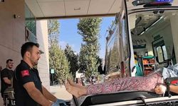 Hayvan çiftliğinde yangın çıktı: 1 kişi hastaneye kaldırıldı