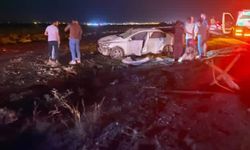 Hilvan’da takla atan otomobilde 3 kişi yaralandı