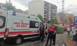 Karadeniz Ereğli’de kontrolden çıkan araç devrildi