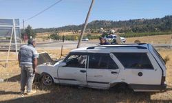 Karaman’da otomobil takla attı: 2 yaralı