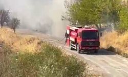 Kömür beldesinde korkutan yangın
