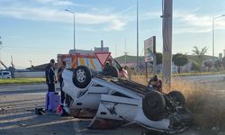 Konya’da otomobil takla attı: 5 yaralı
