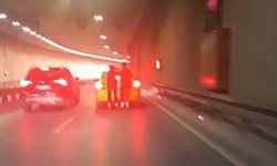 Maltepe’de tünelde tehlikeli yolculuk kamerada