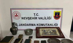 Nevşehir’de 12 parça tarihi eser ele geçirildi