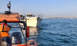 Ortaköy’de makine arazı nedeniyle sürüklenen tekne kurtarıldı